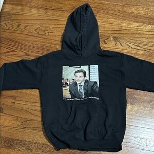 Black Graphic Hoodie